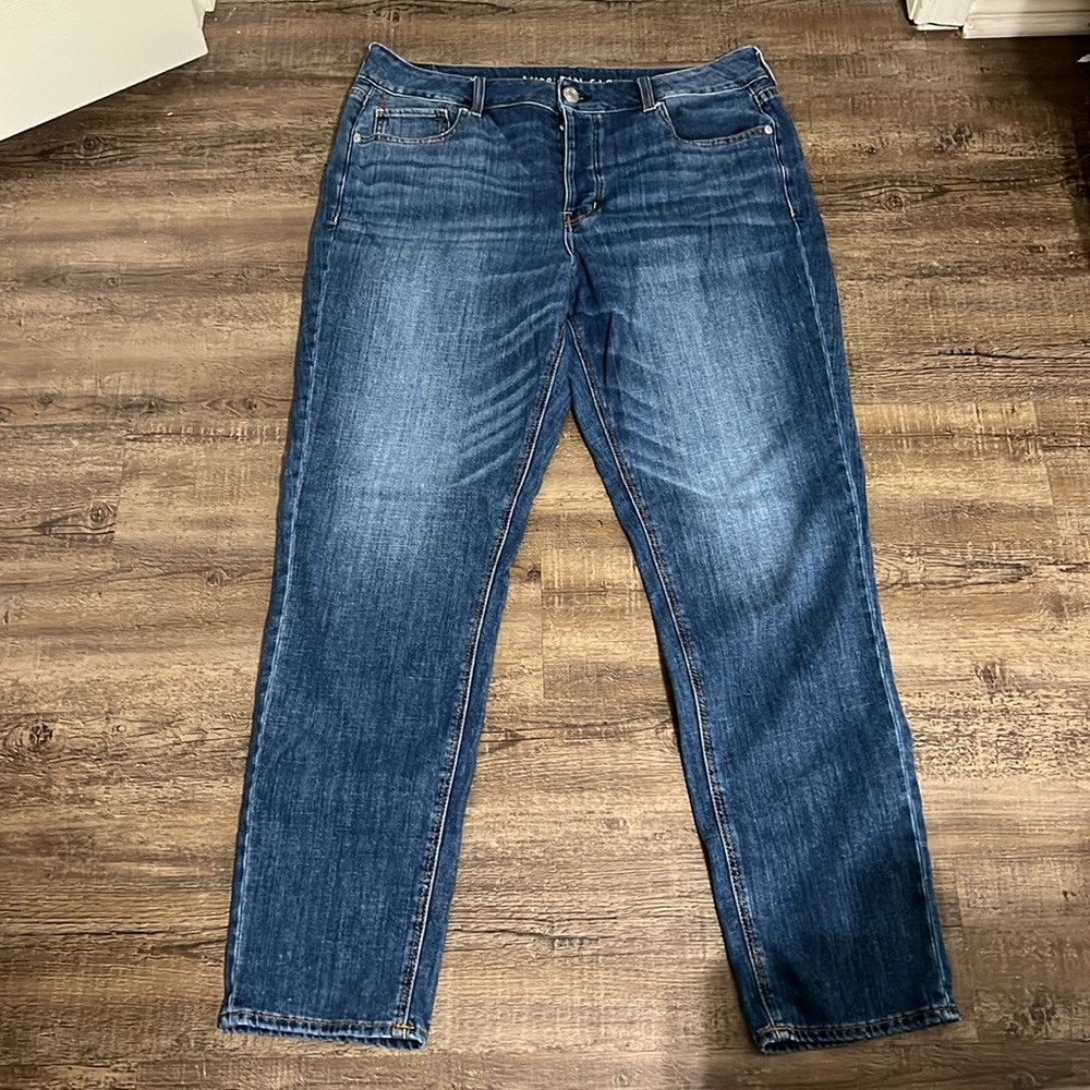American Eagle Nondistressed Tomgirl Jeans- Size 14 Extra-long